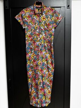 Mixed by Nasrin Floral Jumpsuit Large Like New but tailored for Medium/Large